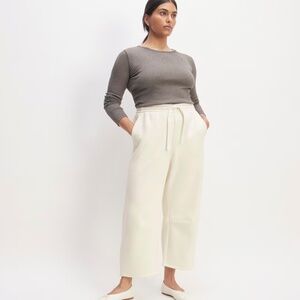 Everlane The ReTrack Barrel Sweatpant, Bone, white, Womens Size S
